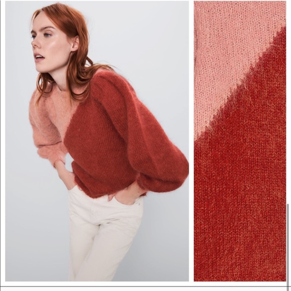 NWT Zara limited edition two-toned sweater - Picture 3 of 7